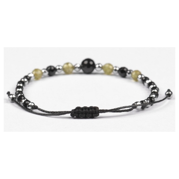 Bransoletka czarny TURMALIN CHRYZOLIT OLIWIN PERIDOT PERYDOT HEMATYT